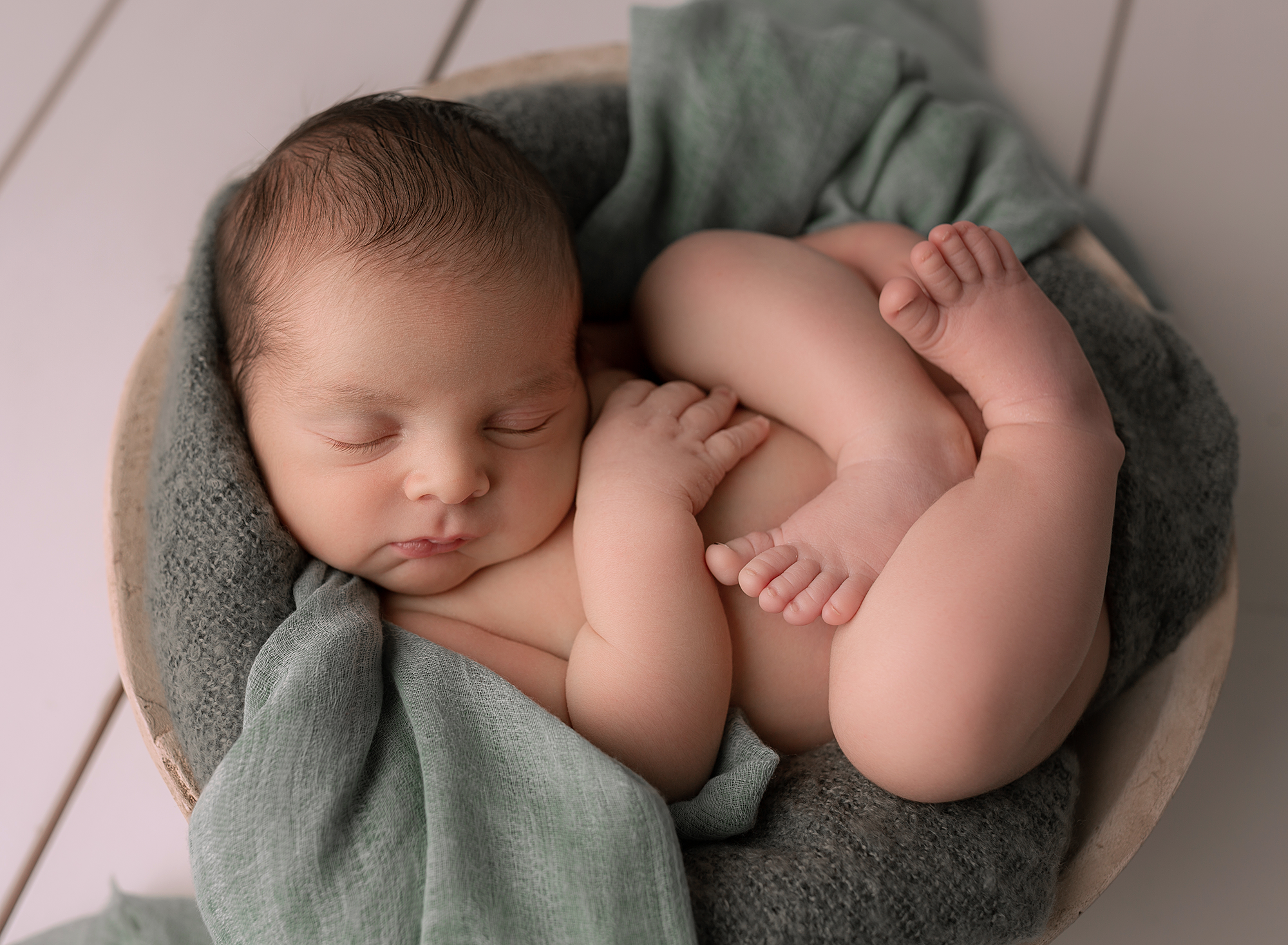Sleeping photograph of a newborn baby