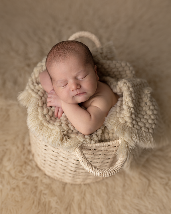 Cute Baby Sleeping In A Covered Blanket